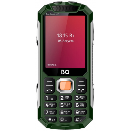 Телефон BQ 2817 Tank Quattro Power, зеленый, фото , изображение 2
