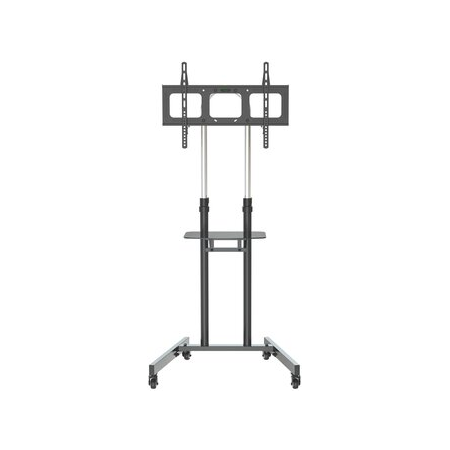 Стойка для телевизора Cactus CS-ST04H черный 37"-70" макс.45кг напольный мобильный, фото 