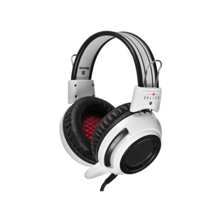 Компьютерная гарнитура OKLICK HS-G300 ARMAGEDDON, черный/белый, фото 