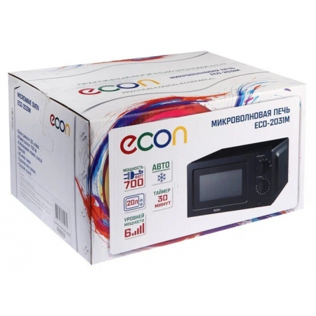 Микроволновая печь ECON ECO-2031M, черный, фото , изображение 5