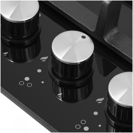 Газовая варочная панель HOMSAIR HGG433BK, черный, фото , изображение 6