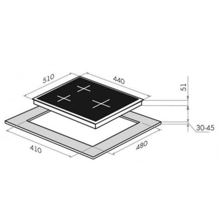 Газовая варочная панель MAUNFELD EGHE.43.3STS-EB, черный, фото , изображение 20