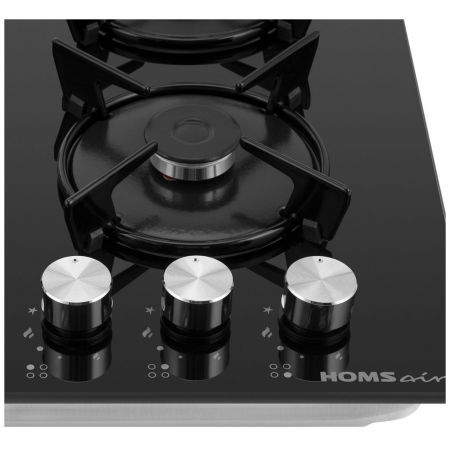 Газовая варочная панель HOMSAIR HGG641EBK, белый, фото , изображение 3