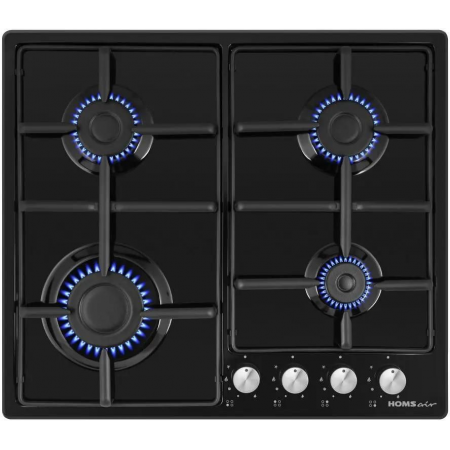 Газовая варочная панель HOMSAIR HGE643GBK, черный, фото 