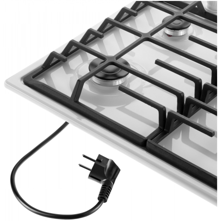 Газовая варочная панель MAUNFELD EGHE.64.6CW/G, белый, фото , изображение 12