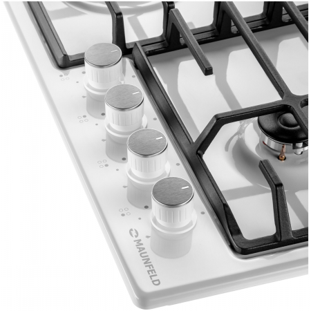 Газовая варочная панель MAUNFELD EGHE.64.6CW/G, белый, фото , изображение 5