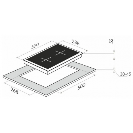 Электрическая варочная панель MAUNFELD EVCE.292-BK, черный, фото , изображение 3