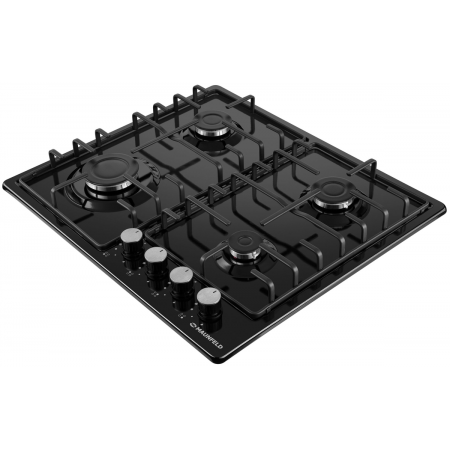 Газовая варочная панель MAUNFELD EGHE.64.3STS-EB/G, черный, фото , изображение 4