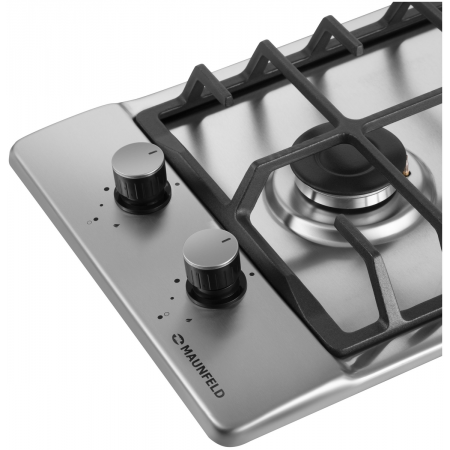 Газовая варочная панель MAUNFELD EGHS.32.6CS/G, серебристый, фото , изображение 5