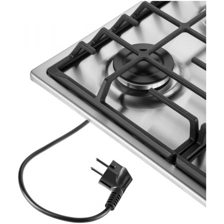 Газовая варочная панель MAUNFELD EGHS.64.6CS/G, серебристый, фото , изображение 12