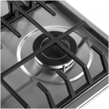 Газовая варочная панель MAUNFELD EGHS.64.6CS/G, серебристый, фото , изображение 10