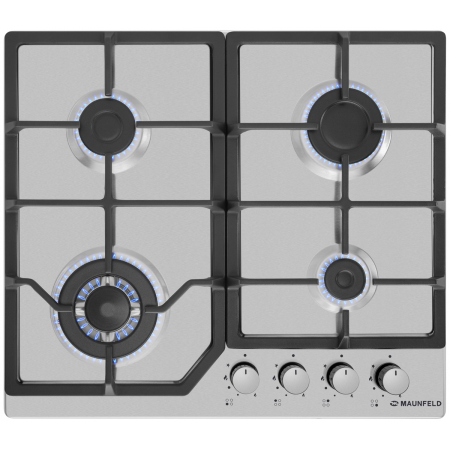 Газовая варочная панель MAUNFELD EGHS.64.43CS\G, серебристый, фото , изображение 3