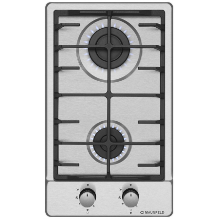 Газовая варочная панель MAUNFELD EGHS.32.6CS/G, серебристый, фото , изображение 2