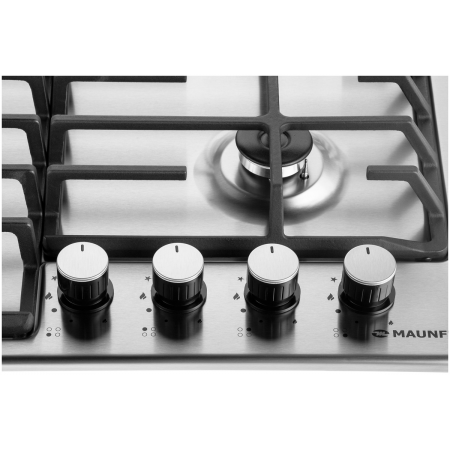 Газовая варочная панель MAUNFELD EGHS.64.6CS/G, серебристый, фото , изображение 6