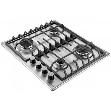 Газовая варочная панель MAUNFELD EGHS.64.6CS/G, серебристый, фото , изображение 4