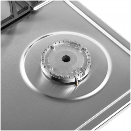 Газовая варочная панель MAUNFELD EGHS.64.6CS/G, серебристый, фото , изображение 8