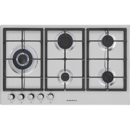Газовая варочная панель MAUNFELD EGHS.95.33CS\G, серебристый, фото 