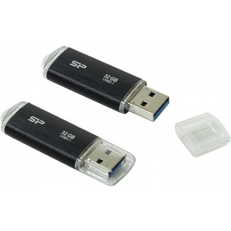 USB Flash накопитель 32Gb Silicon Power Blaze B02  Black (SP032GBUF3B02V1K), фото 