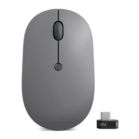 Мышь проводная/беспроводная Lenovo Go USB-C Wireless (GY51C21210) серый, фото 