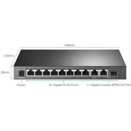 Коммутатор (свитч) TP-Link TL-SG1210MPE, фото , изображение 3