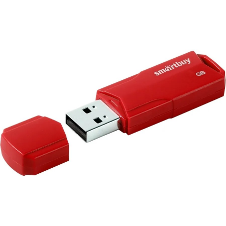 USB Flash накопитель 4Gb SmartBuy Clue Red (SB4GBCLU-R), фото 