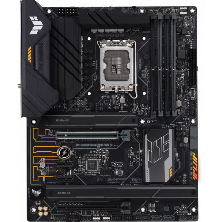 Материнская плата Asus TUF GAMING B660M-PLUS WIFI D4 Soc-1700 Intel B660 4xDDR4 mATX AC`97 8ch(7.1) 2.5Gg RAID+HDMI+DP, фото 