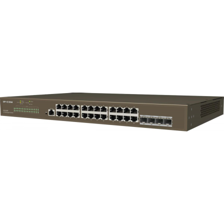 Коммутатор управляемый в стойку, 24*1Gbit RJ45, 4*SFP 1Gbit,  console port IP-COM G3328F, фото 