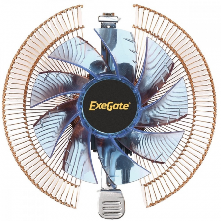 Кулер Exegate Wizard EE91-PWM.Cu.BLUE, фото , изображение 3