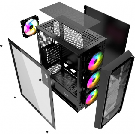 Корпус Powercase Mistral Edge Black, фото , изображение 9