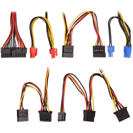 Блок питания 400W Exegate 400NPXE(+PFC), ATX, black, 12cm fan, 6/8pin PCI-E, 3*SATA/ 2*IDE, 1*FDD, фото , изображение 3