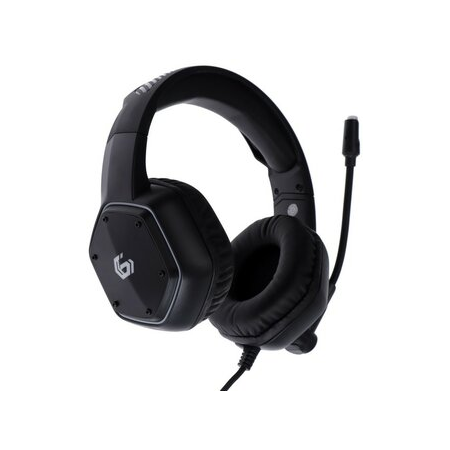 Наушники Gembird MHS-GX15, игровые, полноразмерные, микрофон, мембрана 50 мм, 2.2 м, черные, фото 