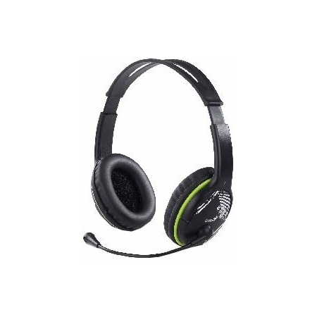 Компьютерная гарнитура Genius HS-400A, черный/зеленый, фото 
