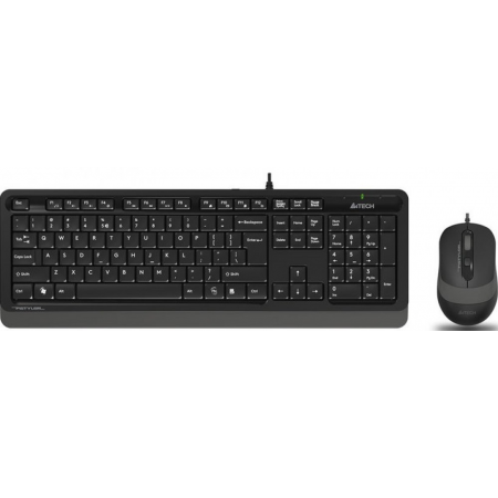 Клавиатура + мышь A4Tech Fstyler F1010 Black/Grey, фото 