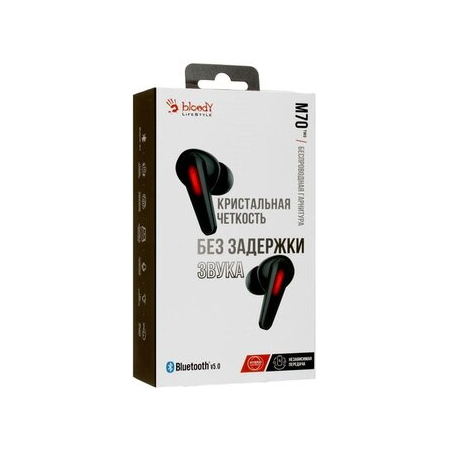 Беспроводные наушники Bloody M70, black/red, фото , изображение 8