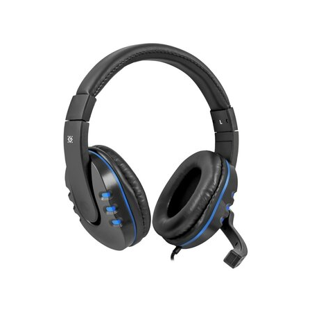 Компьютерная гарнитура Defender Warhead G-160, черный/синий, фото , изображение 3