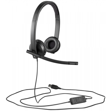 Компьютерная гарнитура Logitech VC USB Headset Stereo H570e, черный OEM, фото , изображение 2