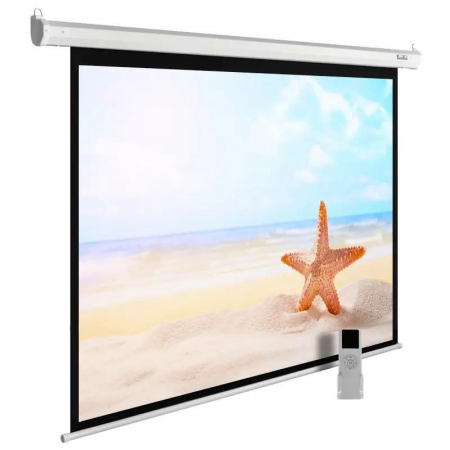 Экран Cactus 138x220см MotoExpert CS-PSME-220x138-WT 16:10 настенно-потолочный рулонный белый (моторизованный привод), фото 