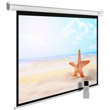Экран Cactus 138x220см MotoExpert CS-PSME-220x138-WT 16:10 настенно-потолочный рулонный белый (моторизованный привод), фото 