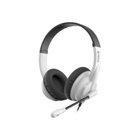 Наушники с микрофоном A4Tech HS-10 черный/белый, фото 