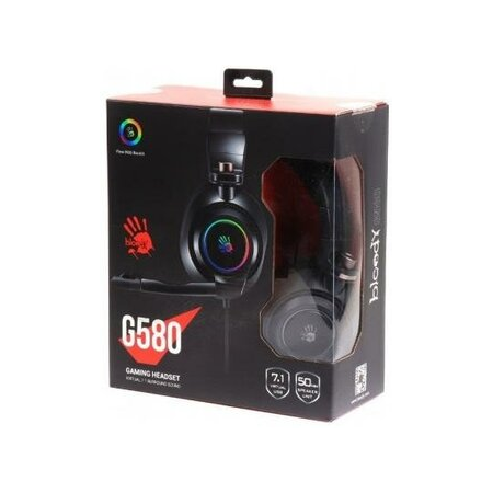 Компьютерная гарнитура A4Tech Bloody G580 черный (G580 USB /BLACK), фото , изображение 8