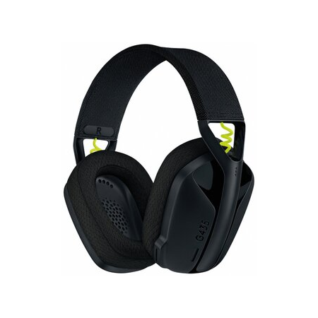Беспроводная компьютерная гарнитура Logitech G G435, черный/неоновый желтый, фото 