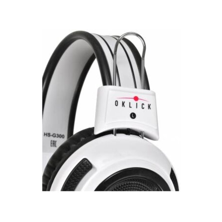 Компьютерная гарнитура OKLICK HS-G300 ARMAGEDDON, черный/белый, фото , изображение 5