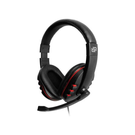 Компьютерная гарнитура OKLICK HS-L380G ABBADON, черный/красный, фото 
