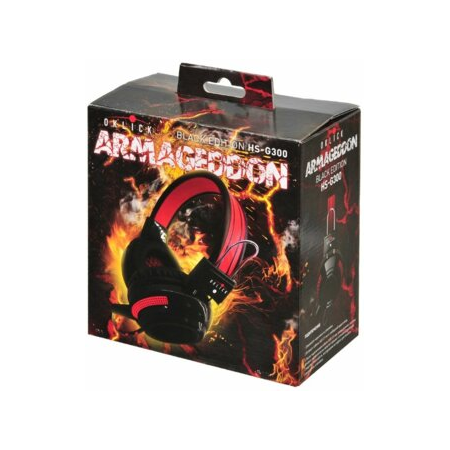 Компьютерная гарнитура OKLICK HS-G300 ARMAGEDDON, черный/красный, фото , изображение 5