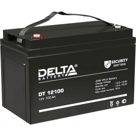Батарея Delta DT 12100 (12V, 100Ah), фото 
