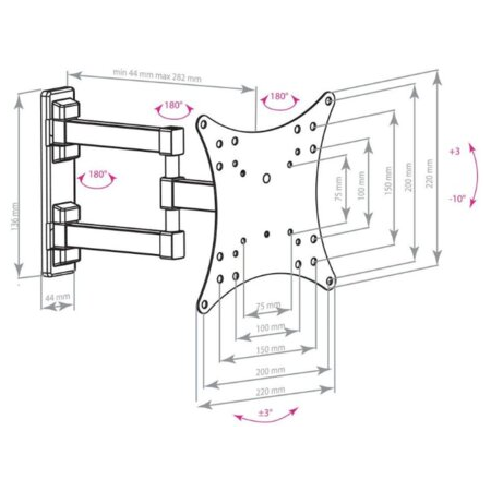 Кронштейн на стену Arm Media MARS-04, фото , изображение 2