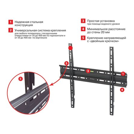 Кронштейн на стену Arm Media PLASMA-3 black, фото , изображение 7