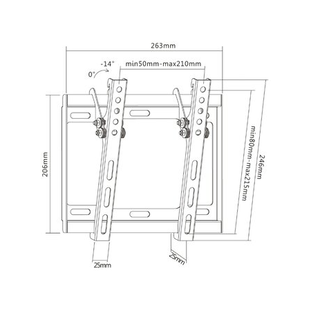 Кронштейн на стену Benatek PLASMA-55-A, фото , изображение 2