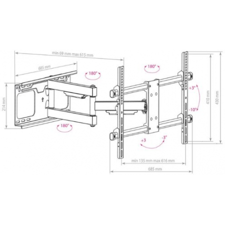 Кронштейн на стену Arm Media PARAMOUNT-60, фото , изображение 17