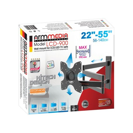 Кронштейн на стену Arm Media LCD-900 black, фото , изображение 9